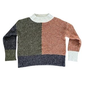 Colorblock Knit Sweater Cherish Brand Womens Size Small
